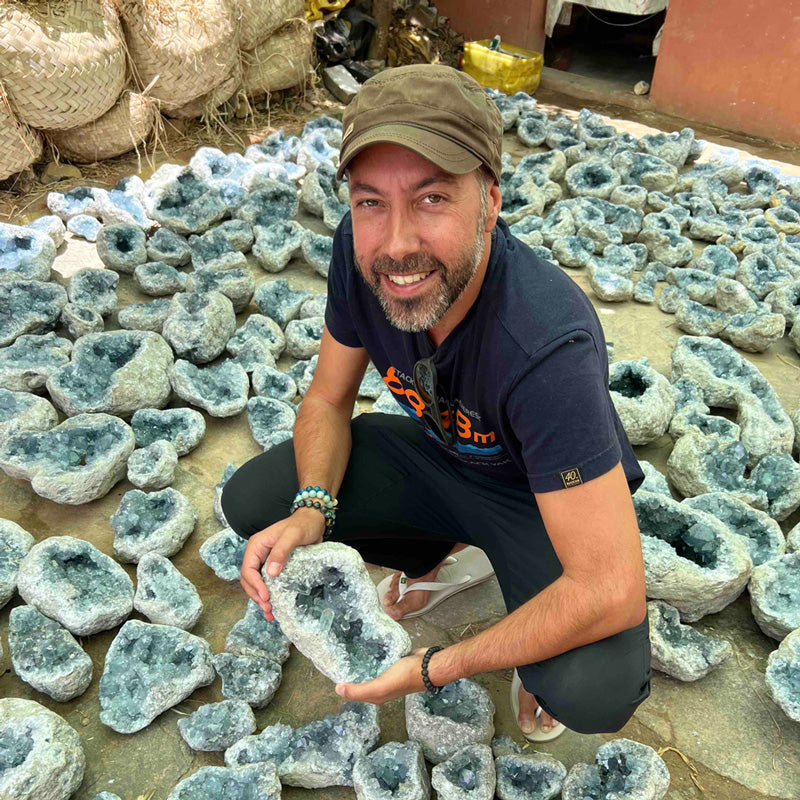 minéraux lithothérapie celestine madagascar