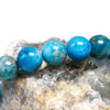 Bracelet en Apatite Bleue 6mm | Univers Minéral