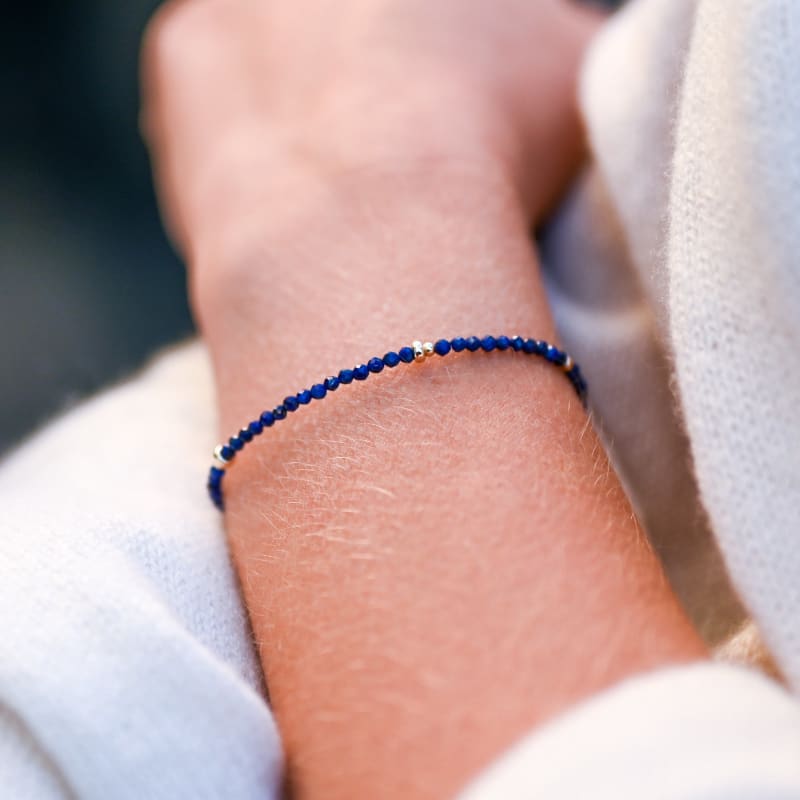 Bracelet lapis Lazuli "Fines perles"