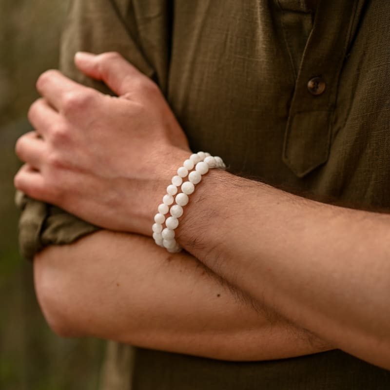 Pierre de Lune Bracelet 6mm | Univers Minéral