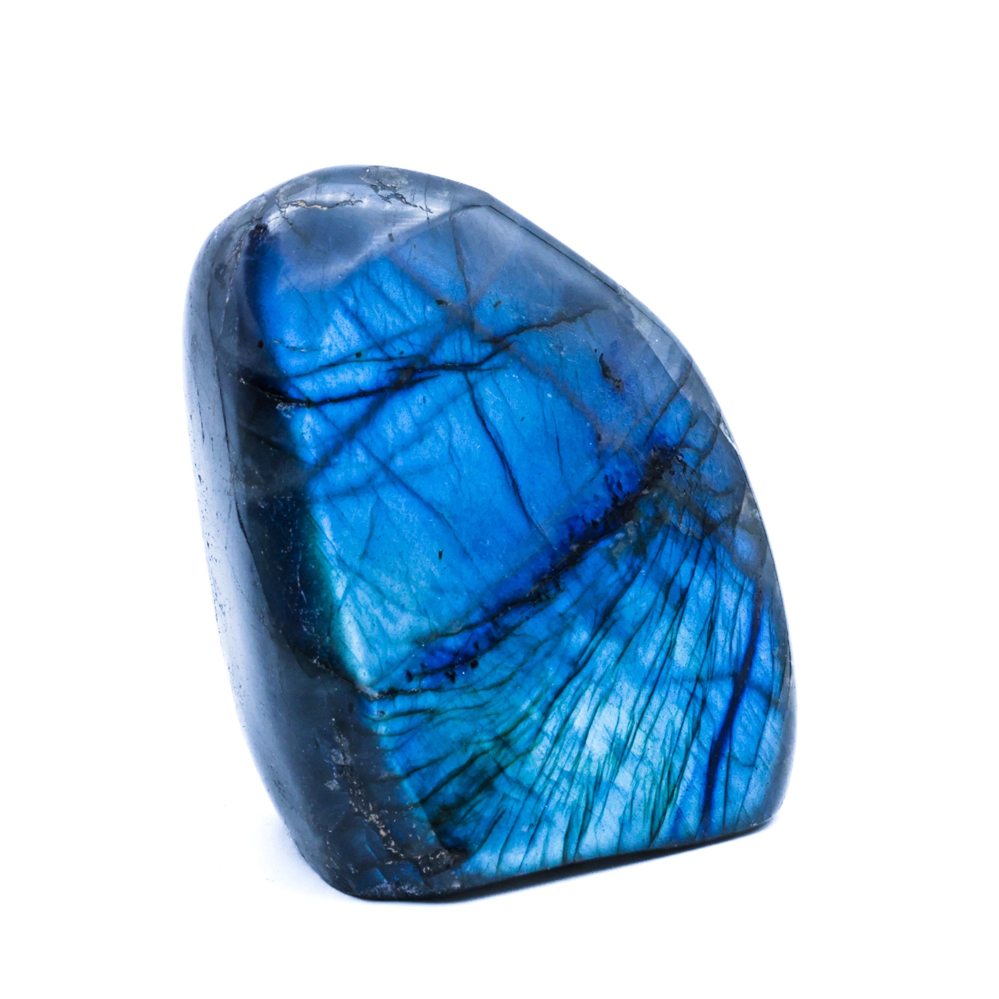 Labradorite Bleue Flash, Forme libre