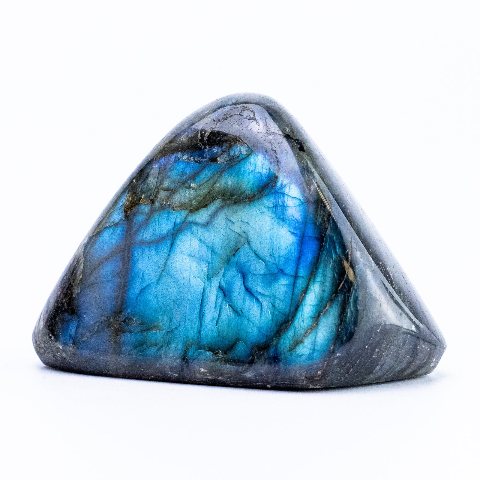 Labradorite Bleue Flash, Forme libre
