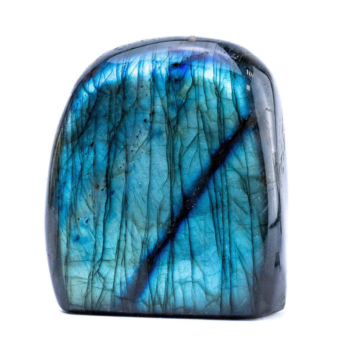 Labradorite Bleue Flash, Forme libre