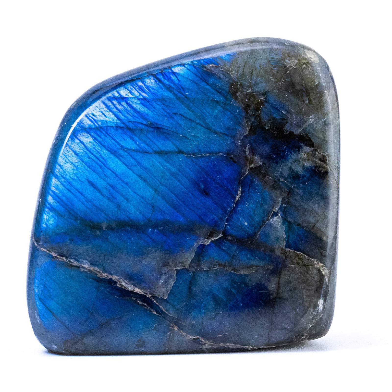 Labradorite Bleue Flash, Forme libre