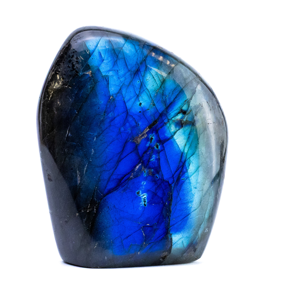 Labradorite Bleue Flash, Forme libre