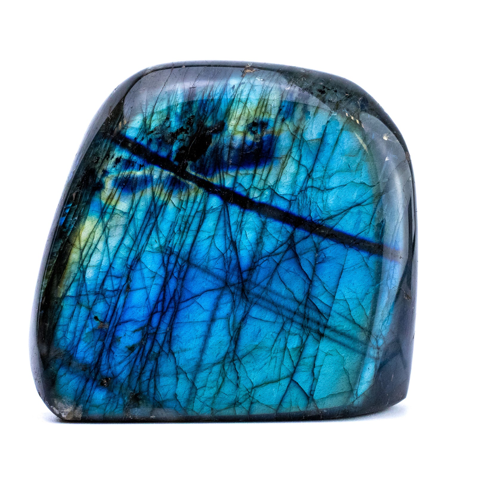 Labradorite Bleue Flash, Forme libre