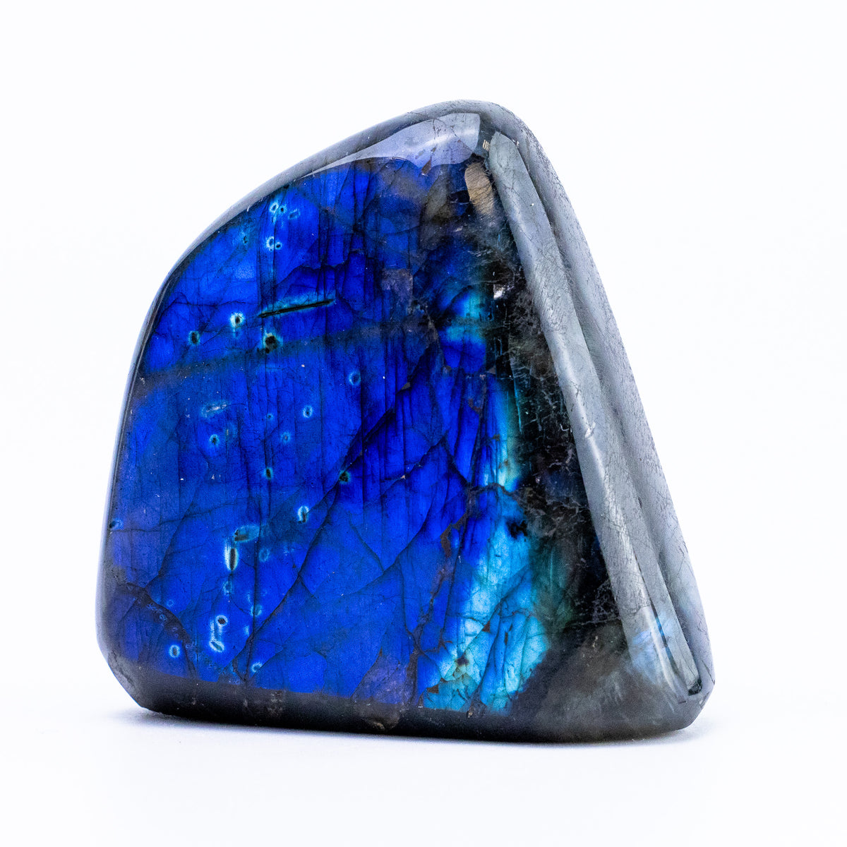 Labradorite Bleue Flash, Forme libre