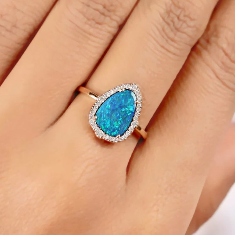 Bague opale