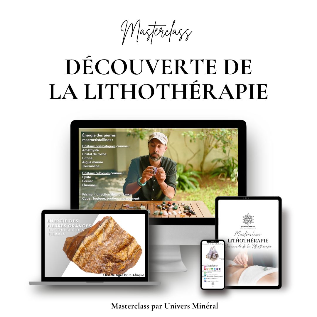 Formation decouverte lithotherapie univers mineral