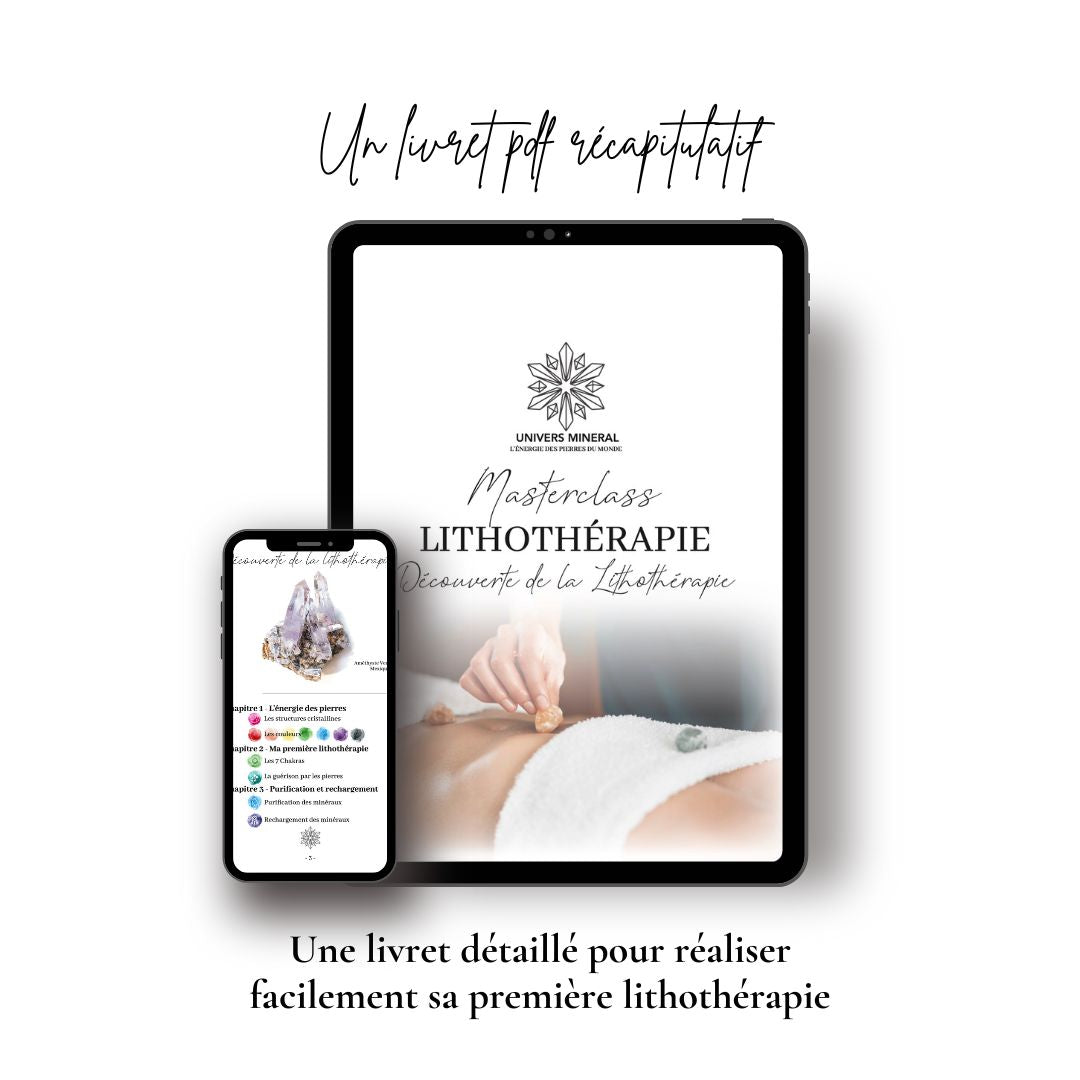 Formation decouverte lithotherapie univers mineral