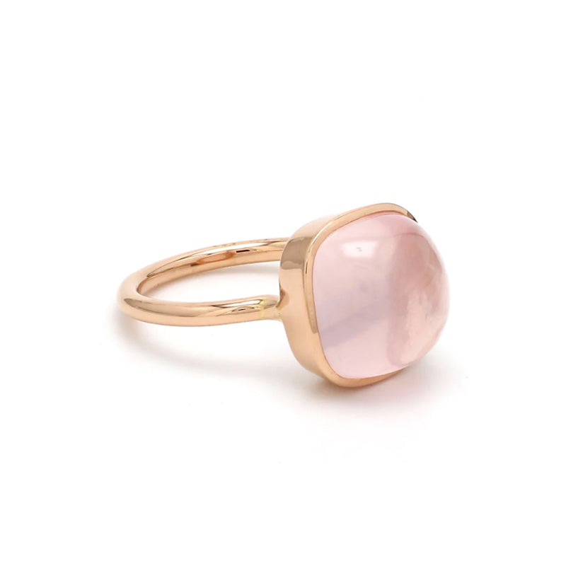 Quartz-rose-bague