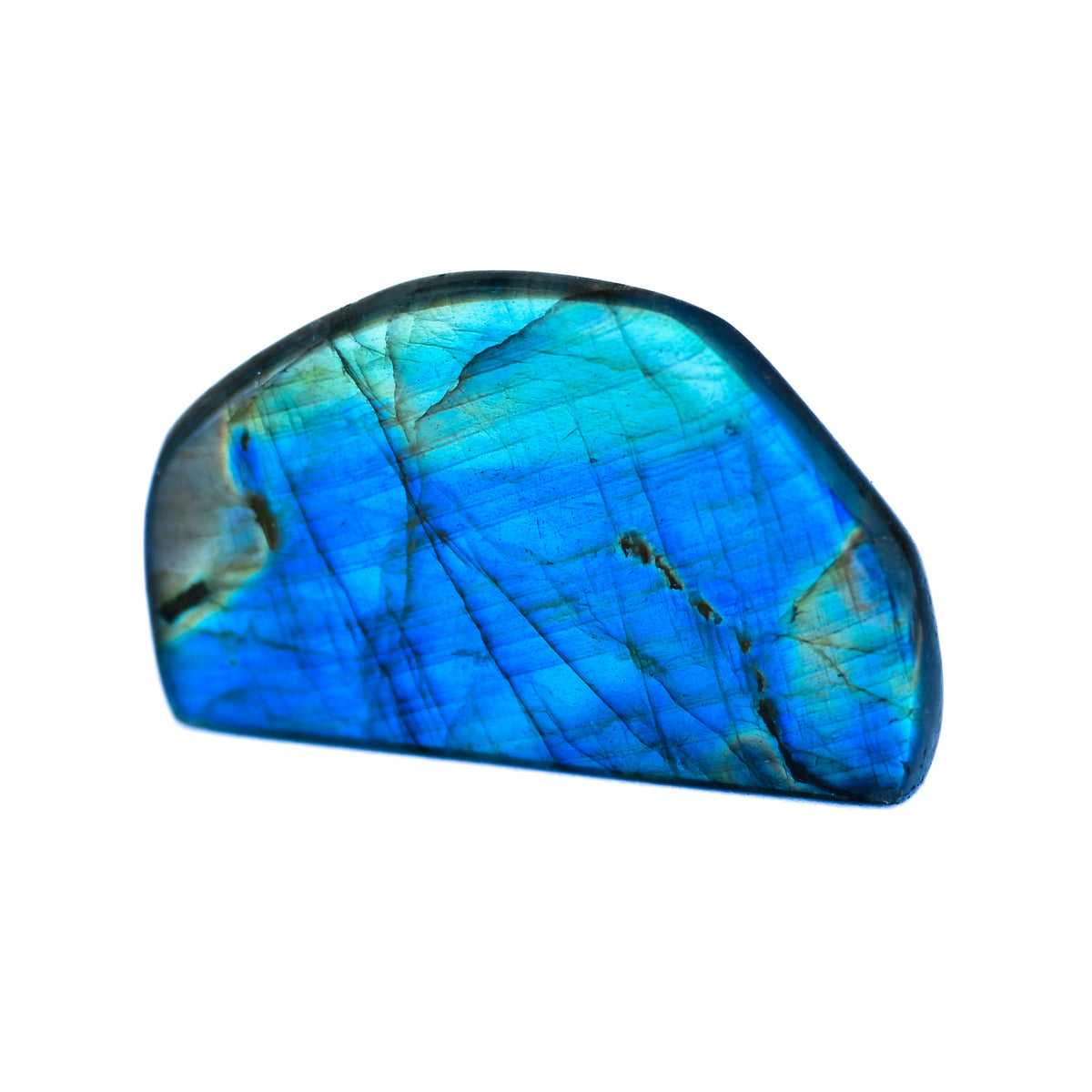Labradorite Bleue Flash, Forme libre