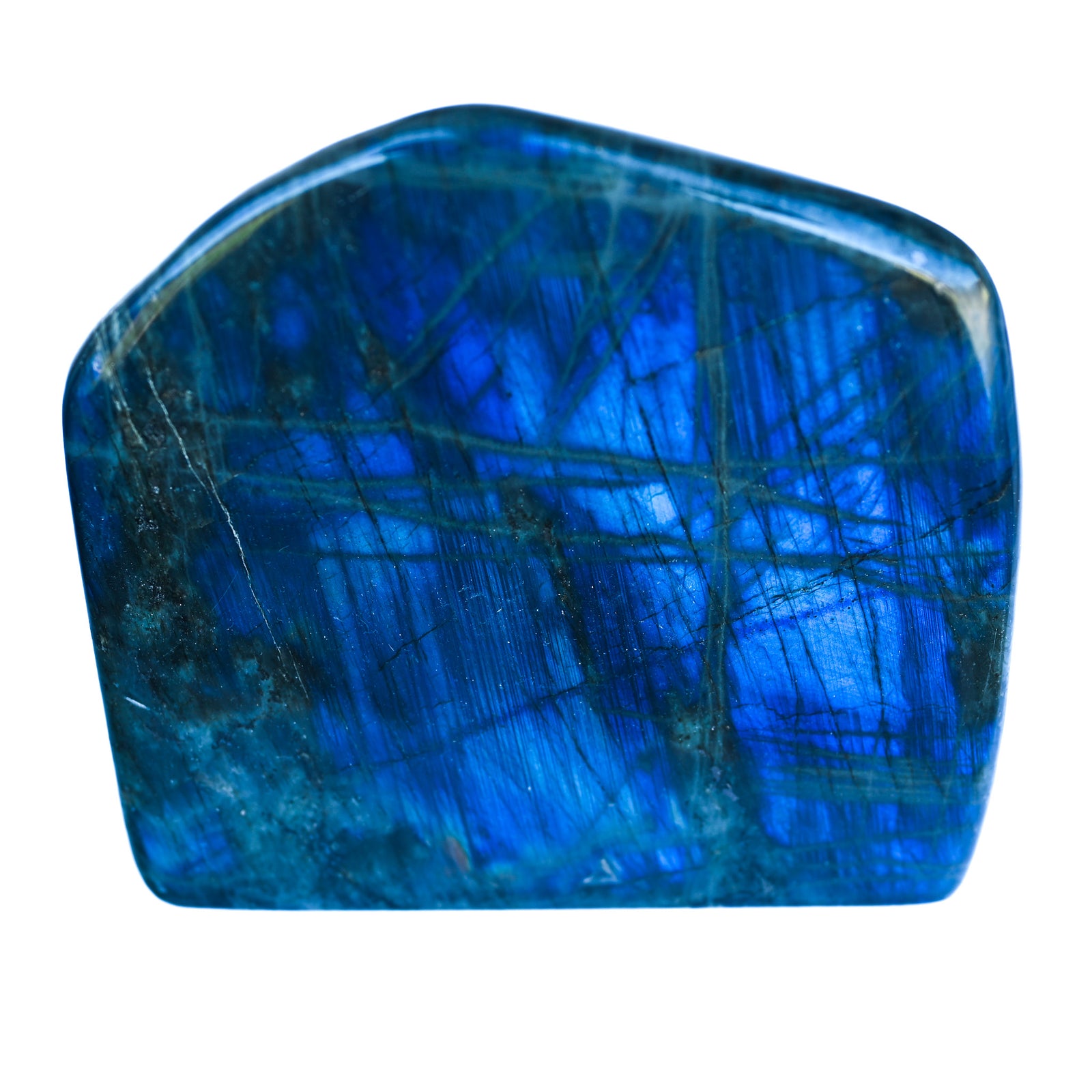 Labradorite Bleue Flash, Forme libre