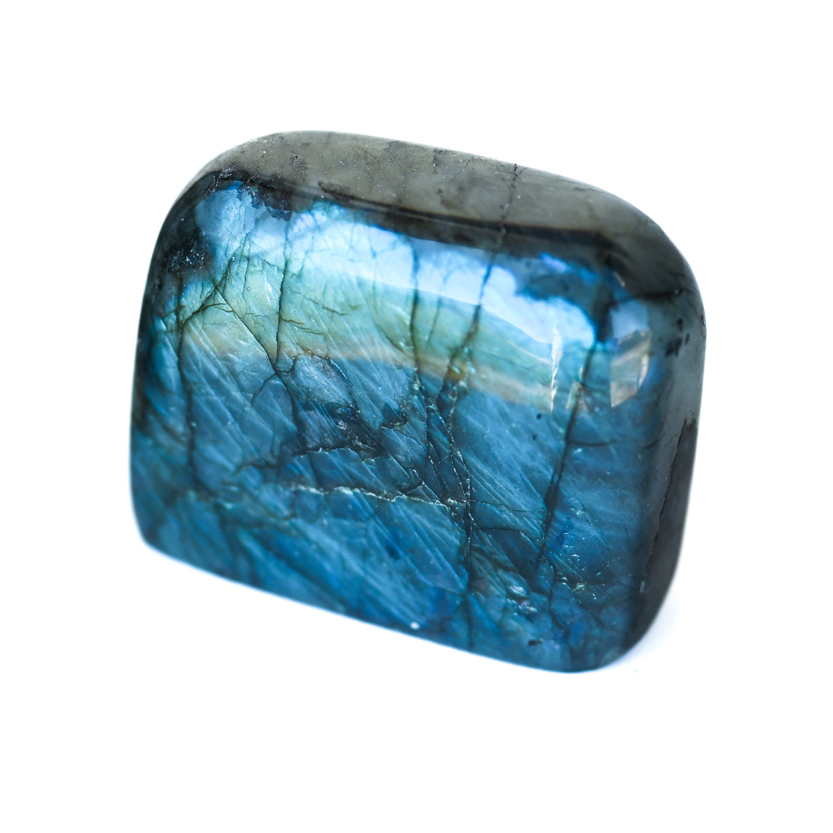 Labradorite Bleue Flash, Forme libre