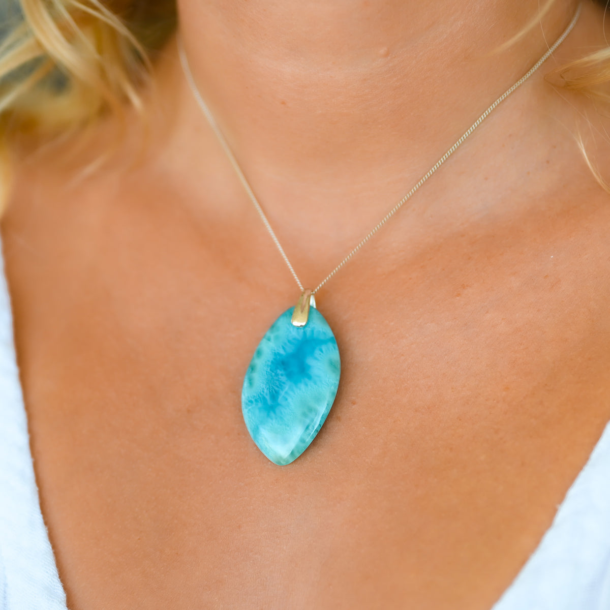 Larimar pendentif