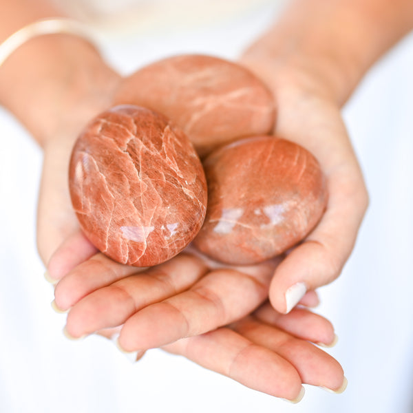 Acheter Pierres Plates Pierre De Lune Orangée - 1kg