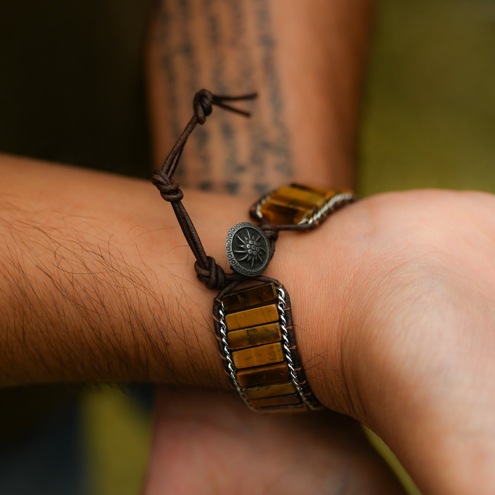 Bracelet Oeil de Tigre Homme