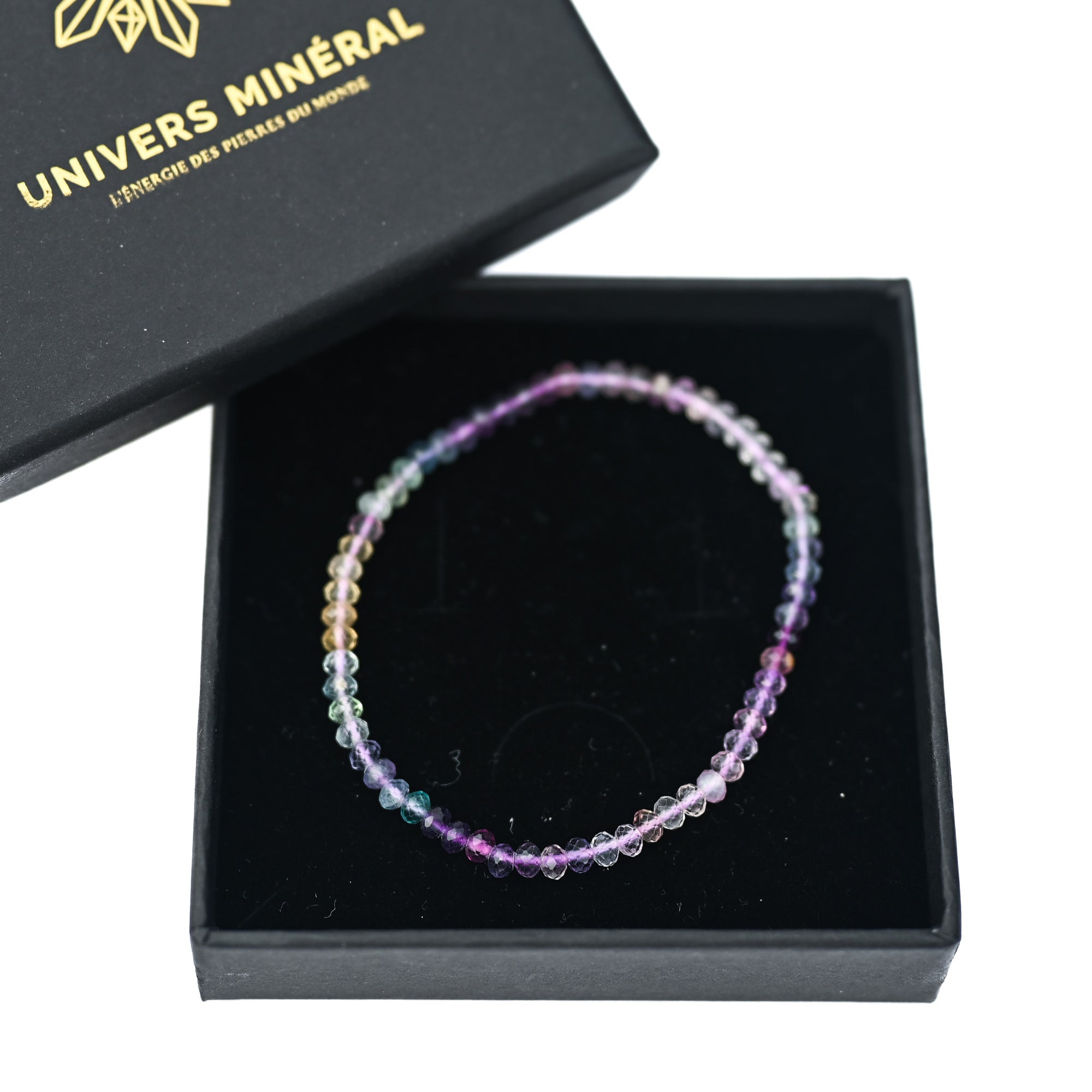 Fluorine Arc-en-ciel - Bracelet facette