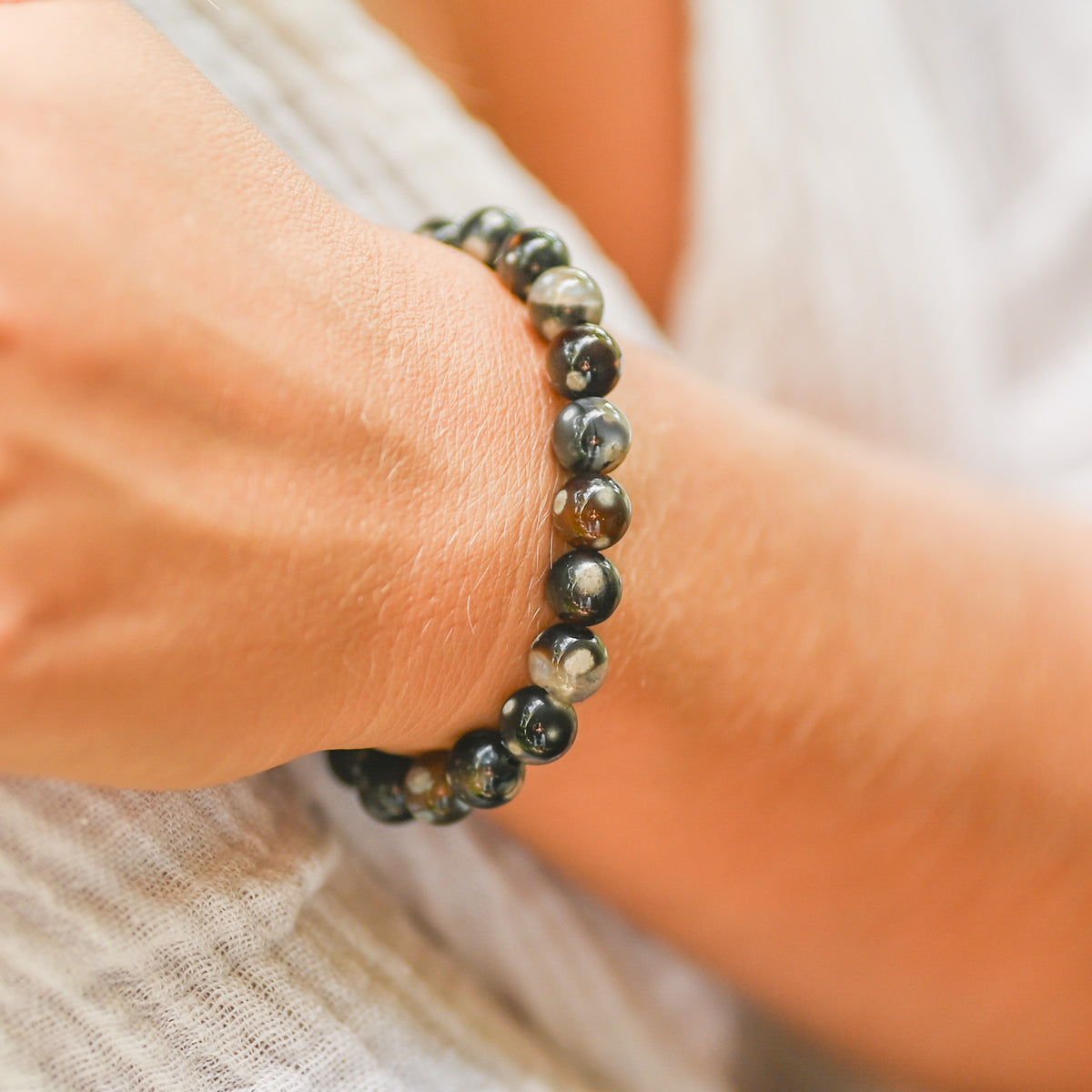 Bracelet en agate orque