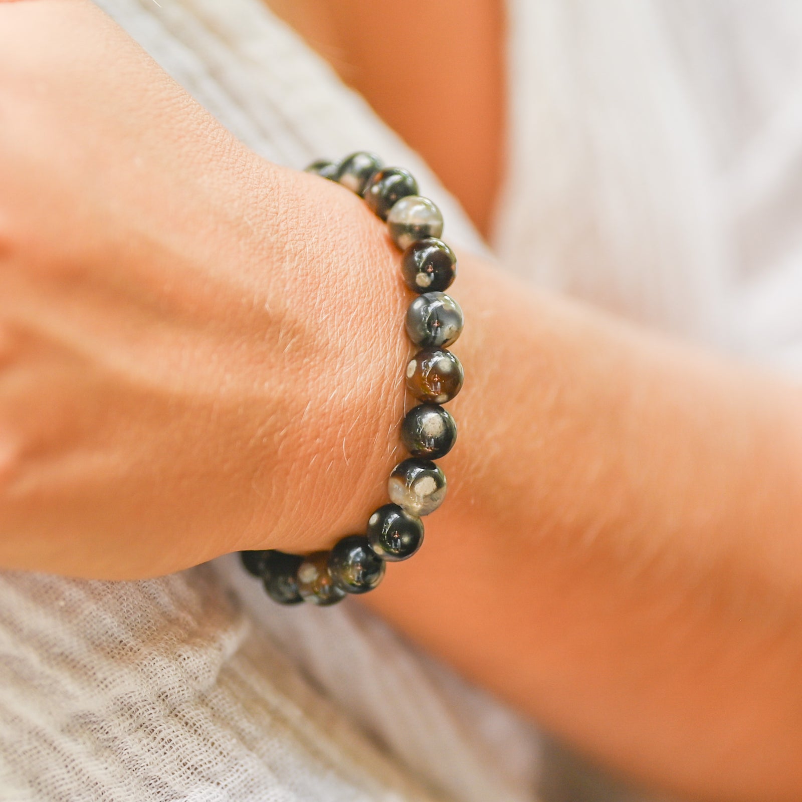 Bracelet en agate orque