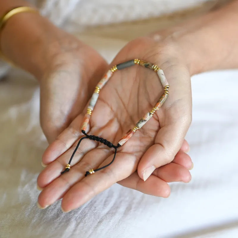 Agate Crazy Lace - Bracelet réglable