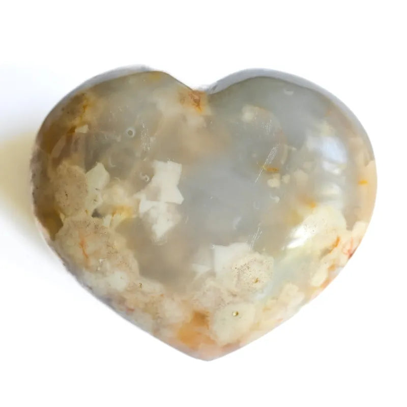 Agate fleur - Coeur
