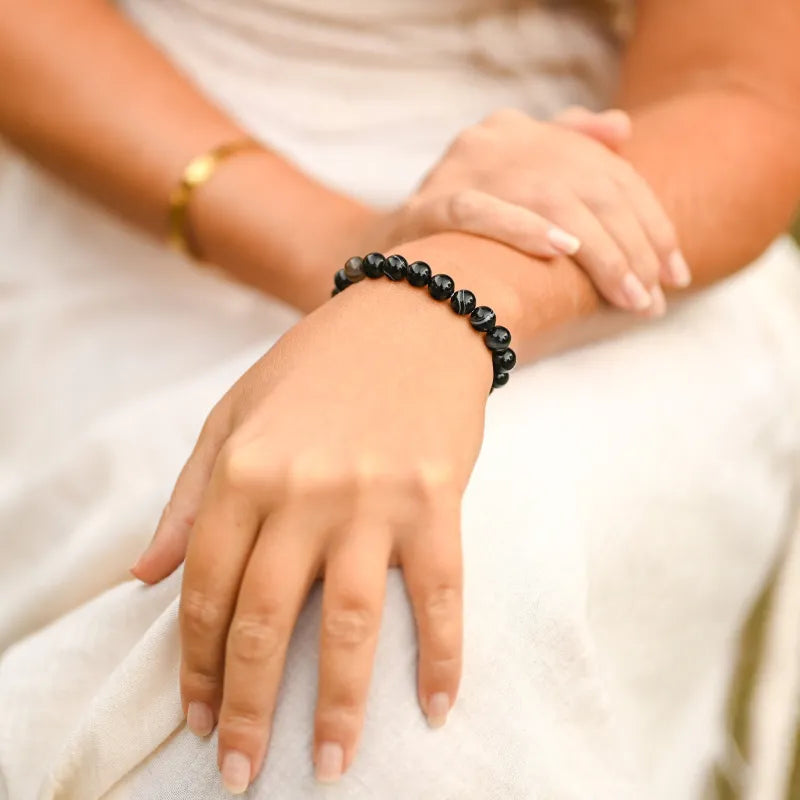 Agate Noire - Bracelet