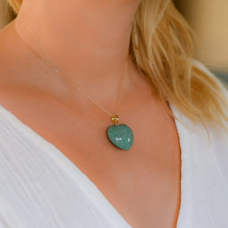 Amazonite - Pendentif Coeur