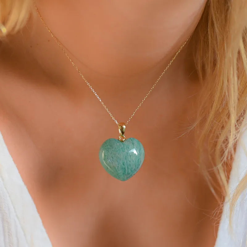 Amazonite - Pendentif Coeur