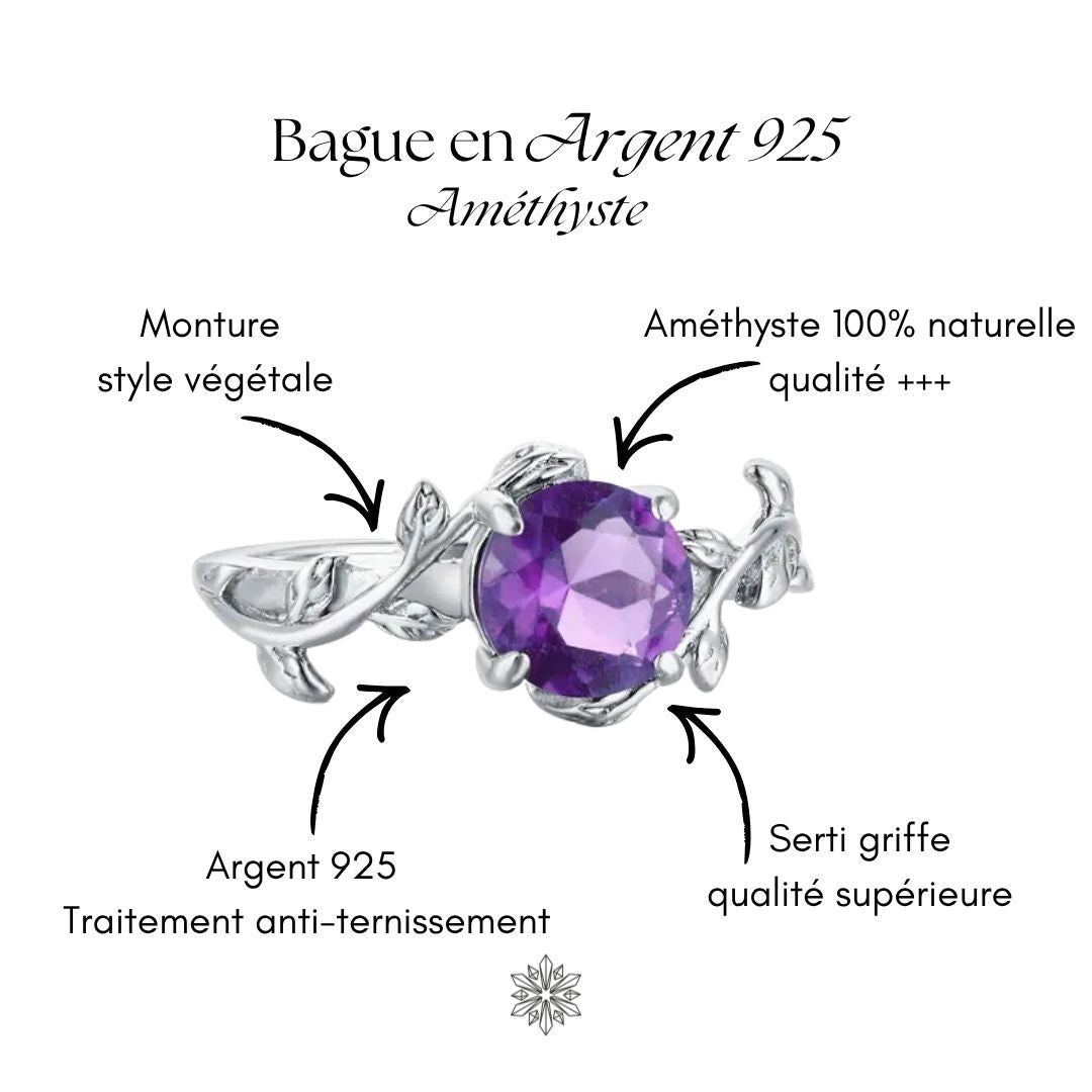 Améthyste bague