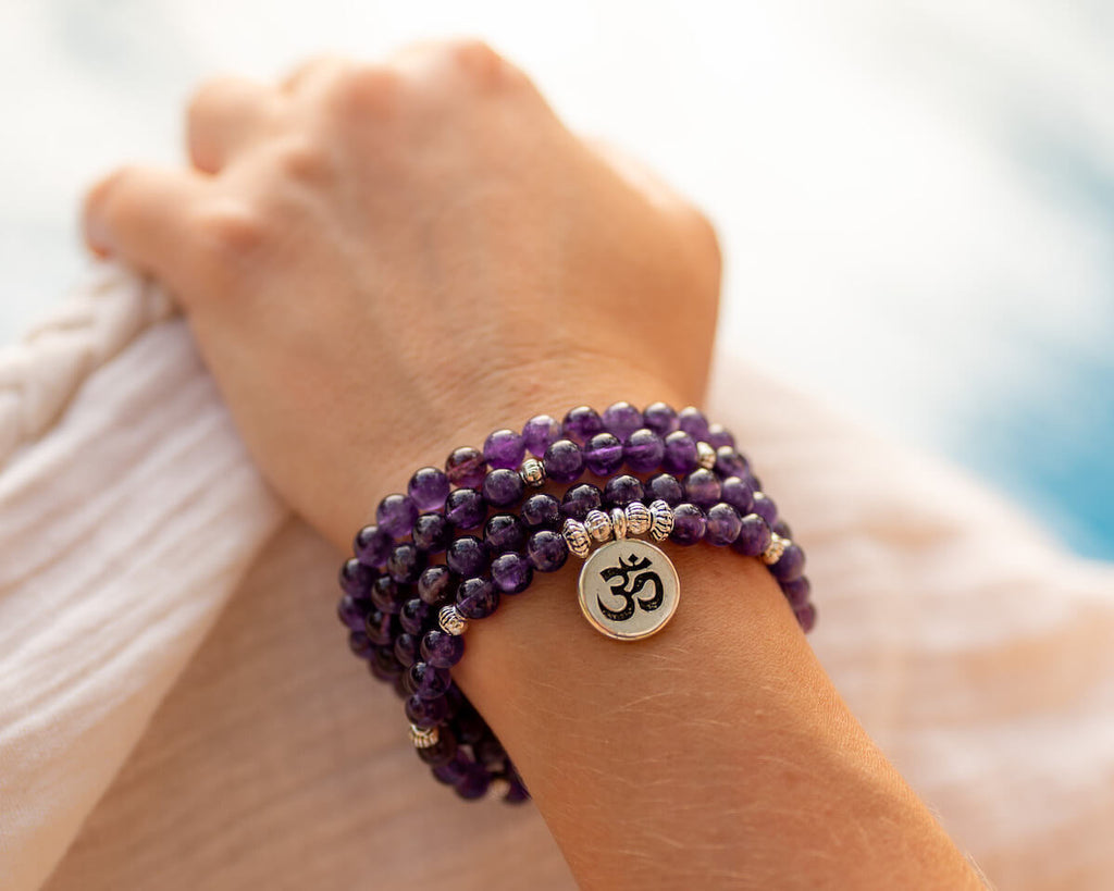 Bracelet mala améthyste