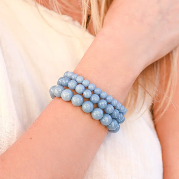 bracelets en angélite