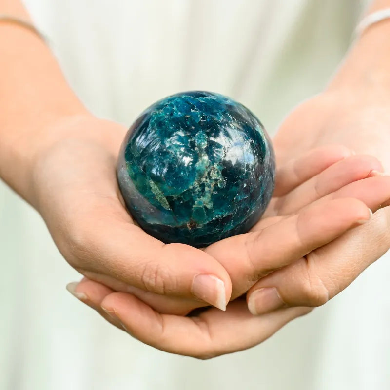Apatite bleue Sphère