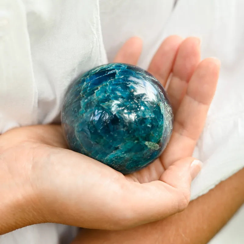 Apatite bleue Sphère