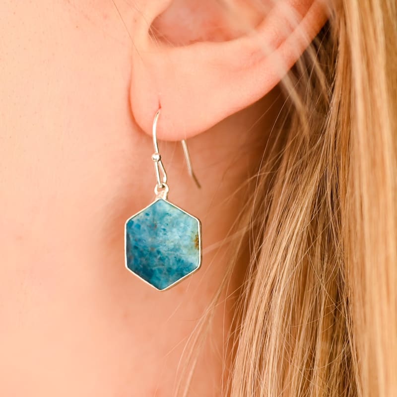 Apatite boucles d’oreilles | SU1