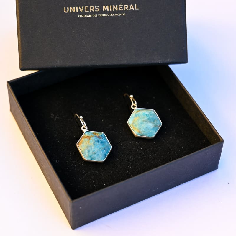 Apatite boucles d’oreilles | Univers Minéral