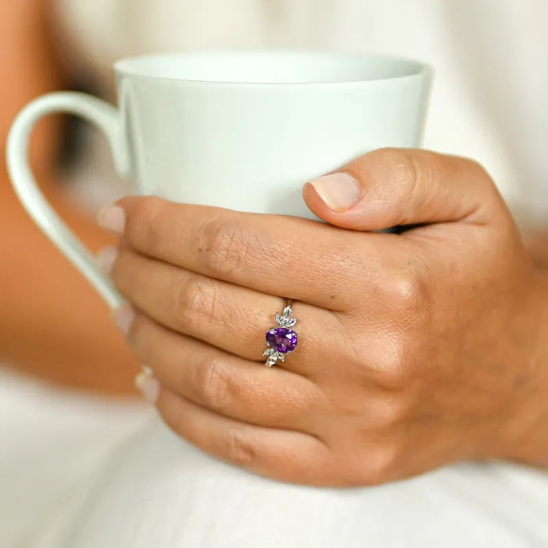 Bague Améthyste Argent