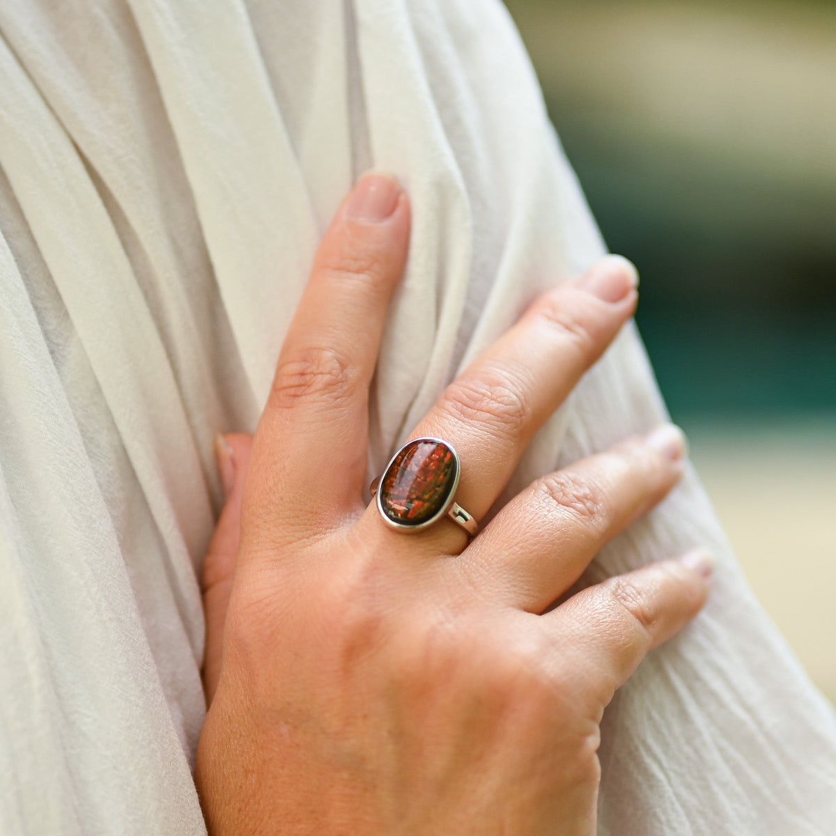 Bague Ammolite