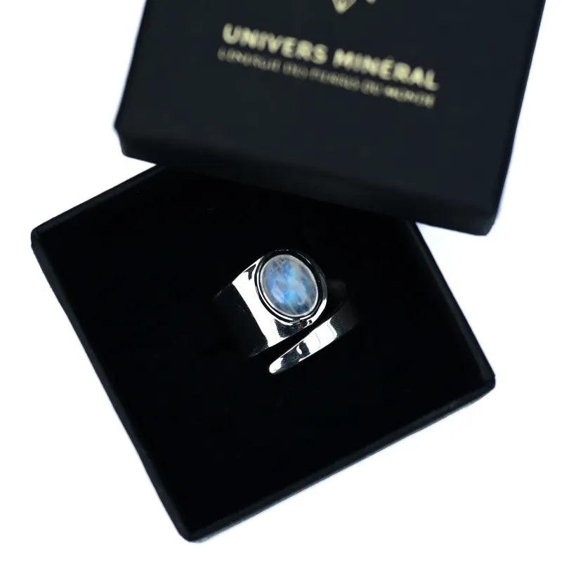 Bague Argent Pierre de Lune