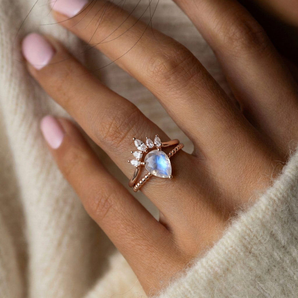 Bague de fiançailles Pierre de Lune