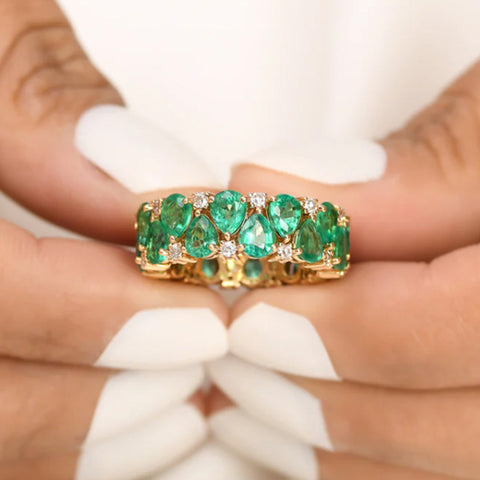 bague émeraude