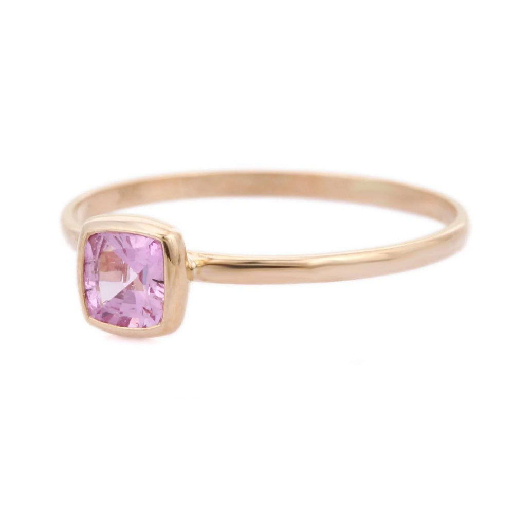 bague saphir rose