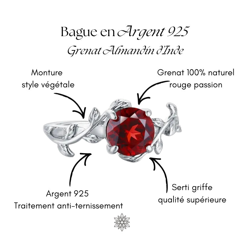 Bague Grenat Argent