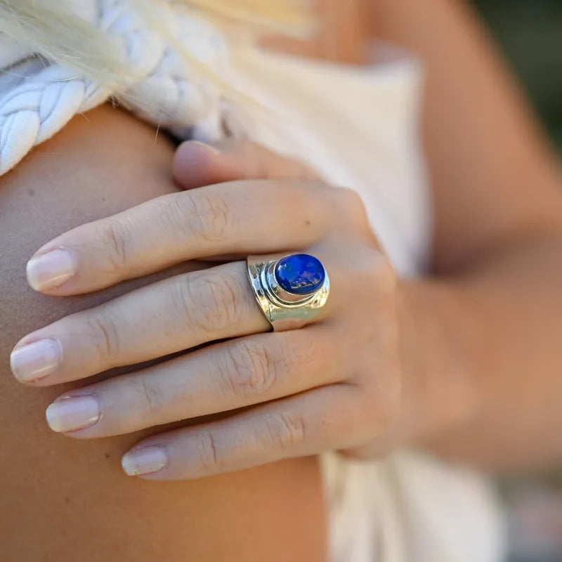 Bague Lapis Lazuli Argent