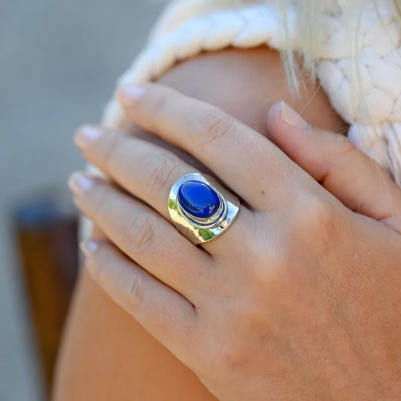 Bague Lapis Lazuli Argent