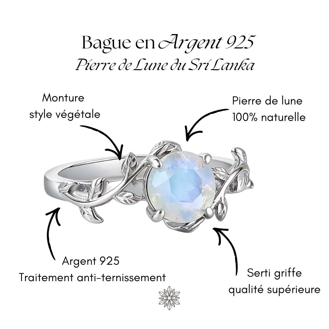 Bague Pierre de lune Argent 925