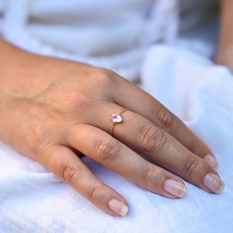 Bague Quartz Rose | Univers Minéral® | Lithothérapie