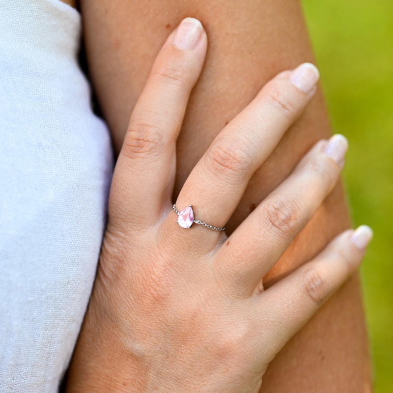 Bague Quartz Rose Lithothérapie | Univers Minéral®