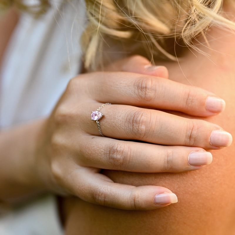 Bague Quartz Rose Lithothérapie | Univers Minéral®