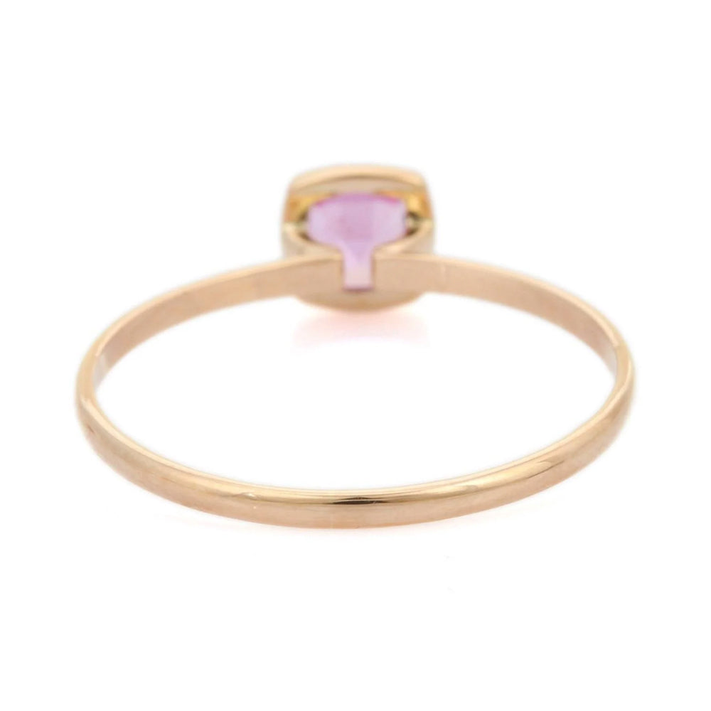 bague saphir rose
